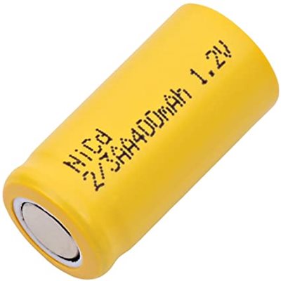 Cellules NiCd 1 / 2AA 1.2 volts 400 mAh FT Cellules NiCd 1 / 2AA 1.2 volts 400 mAh FT