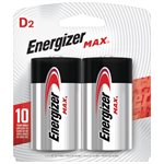 Energizer Max Alcaline D, carte de 2 Energizer Max Alcaline D, carte de 2