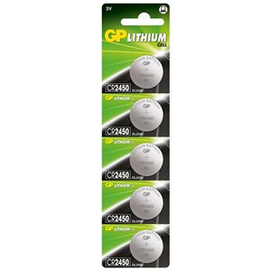 CR2450 Lithium Coin 3 volts 610mAh