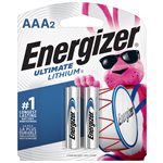 Energizer Lithium AAA Ultimate carte de 2 Energizer Lithium AAA Ultimate carte de 2