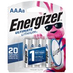 Energizer Lithium AAA Ultimate carte de 8 Energizer Lithium AAA Ultimate carte de 8