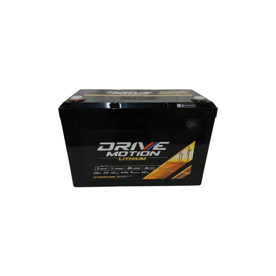Drive Motion LiFePO 4 - 12 Volts, 135 Ah (31) - 1728 Whr Bluetooth & Autochauffante Drive Motion LiFePO 4 - 12 Volts, 135 Ah (31) - 1728 Whr Bluetooth & Autochauffante