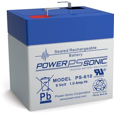 Powersonic SLA 6 volts, 1.1 Ah Term. 3 / 16 Powersonic SLA 6 volts, 1.1 Ah Term. 3 / 16