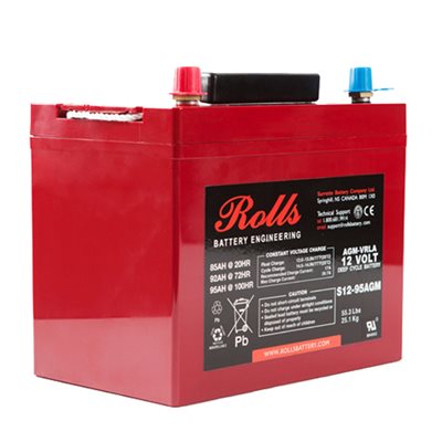 Rolls G24 AGM M8 12 volts 95 ah Rolls G24 AGM M8 12 volts 95 ah