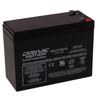 DriveMotion SLA 12 volts, 10 Ah Term. 1 / 4'' DriveMotion SLA 12 volts, 10 Ah Term. 1 / 4''