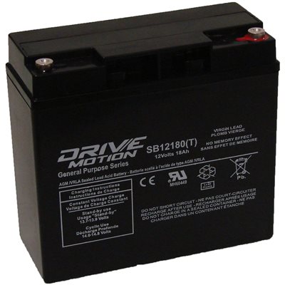 DriveMotion SLA 12 volts 18Ah Term. INSERT DriveMotion SLA 12 volts 18Ah Term. INSERT