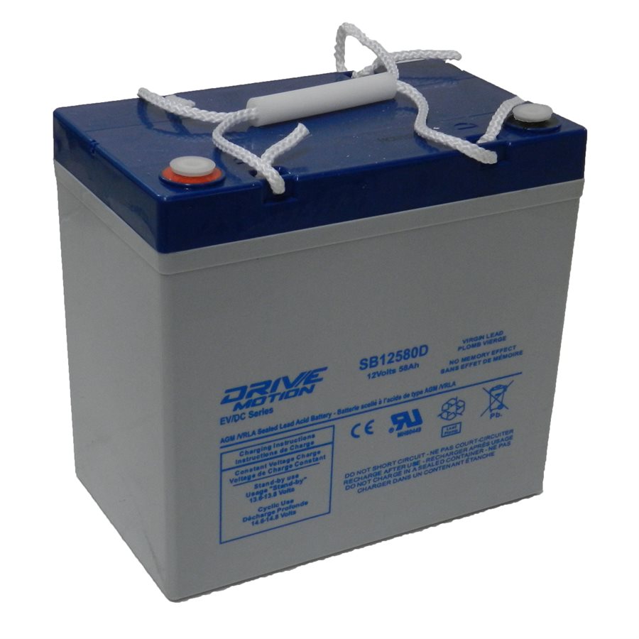 DriveMotion SLA 12 volts 58Ah Term. B Application Motive DriveMotion SLA 12 volts 58Ah Term. B Application Motive