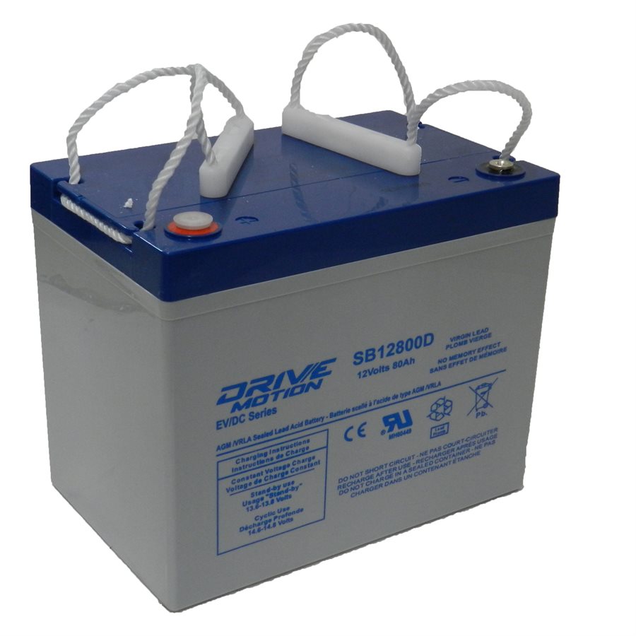 DriveMotion SLA 12 volts 80 Ah Term. NB Application Motive DriveMotion SLA 12 volts 80 Ah Term. NB Application Motive