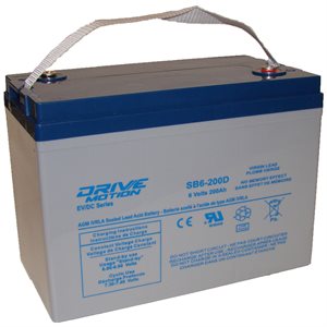 DriveMotion SLA (6V27) 6 volts 200 Ahr Motive Application