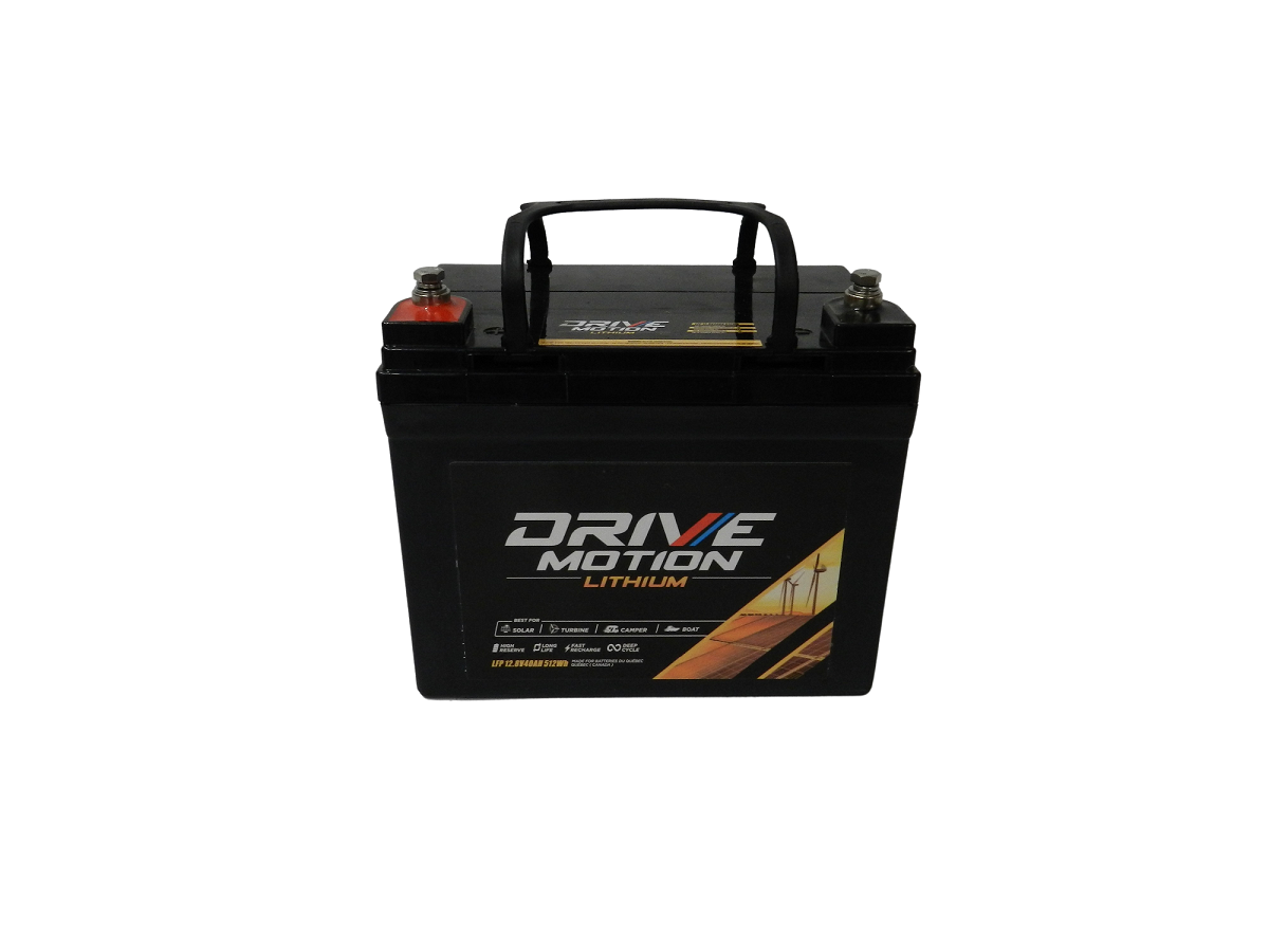 Drive Motion LiFePO 4 - 12 Volts, 40 Ah (U1) - 480 Whr 